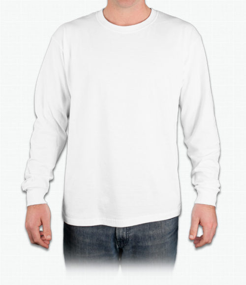Mens Long Sleeve T-Shirt | White | Preview
